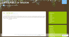 Desktop Screenshot of littlepurlsofwisdom.wordpress.com