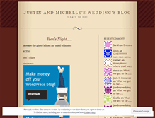 Tablet Screenshot of jandmswedding.wordpress.com