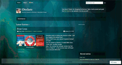 Desktop Screenshot of ideclarejesus.wordpress.com