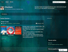 Tablet Screenshot of ideclarejesus.wordpress.com