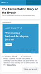 Mobile Screenshot of kvasirdiary.wordpress.com