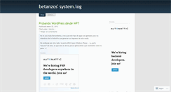 Desktop Screenshot of betanzos2.wordpress.com