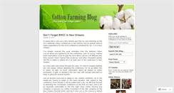Desktop Screenshot of cottonfarming.wordpress.com