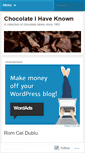 Mobile Screenshot of chocolateihaveknown.wordpress.com