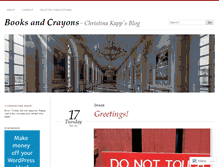 Tablet Screenshot of booksandcrayons.wordpress.com