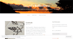 Desktop Screenshot of laurelsreflections.wordpress.com