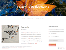 Tablet Screenshot of laurelsreflections.wordpress.com