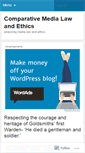 Mobile Screenshot of comparativemedialawandethics.wordpress.com