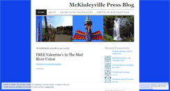 Desktop Screenshot of mckinleyvillepress.wordpress.com
