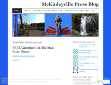 Tablet Screenshot of mckinleyvillepress.wordpress.com