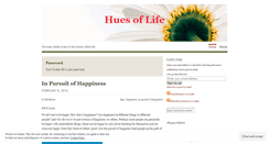 Desktop Screenshot of huesoflife.wordpress.com