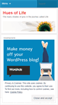 Mobile Screenshot of huesoflife.wordpress.com