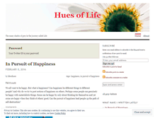 Tablet Screenshot of huesoflife.wordpress.com