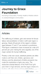 Mobile Screenshot of journeytogracefoundation.wordpress.com