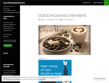 Tablet Screenshot of duamarketingnetwork.wordpress.com