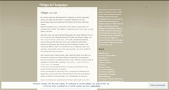 Desktop Screenshot of philippedechampaigne.wordpress.com