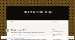 Desktop Screenshot of lifeonbuttermilkhill.wordpress.com