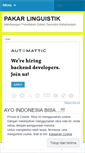 Mobile Screenshot of pakarlinguistik.wordpress.com