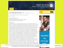 Tablet Screenshot of pakarlinguistik.wordpress.com