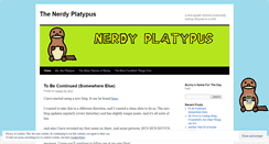 Desktop Screenshot of nerdyplatypus.wordpress.com