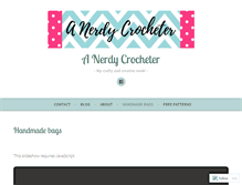 Tablet Screenshot of anerdycrocheter.wordpress.com