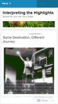 Mobile Screenshot of interpretingthehighlights.wordpress.com