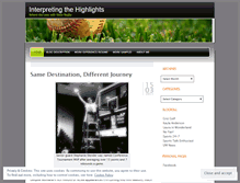 Tablet Screenshot of interpretingthehighlights.wordpress.com