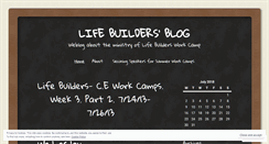 Desktop Screenshot of lifebuildersblog.wordpress.com