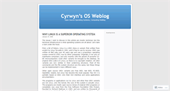 Desktop Screenshot of cyrwyn.wordpress.com