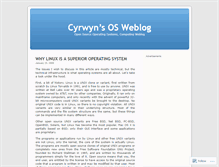 Tablet Screenshot of cyrwyn.wordpress.com