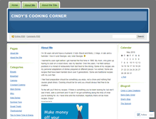 Tablet Screenshot of cindyscookingcorner.wordpress.com