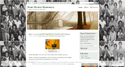 Desktop Screenshot of maryburnsmemorial.wordpress.com