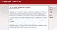 Desktop Screenshot of crimeguard.wordpress.com