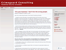 Tablet Screenshot of crimeguard.wordpress.com