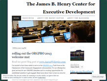 Tablet Screenshot of msuhenrycenter.wordpress.com