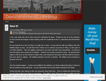 Tablet Screenshot of dwwhitehead.wordpress.com