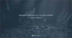 Desktop Screenshot of aglasspool.wordpress.com