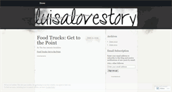 Desktop Screenshot of luisalovestory.wordpress.com
