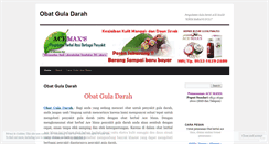 Desktop Screenshot of obatguladarahweb.wordpress.com