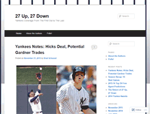 Tablet Screenshot of 27up27downnyy.wordpress.com