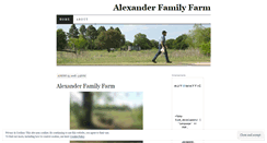 Desktop Screenshot of alexanderfarmdoc.wordpress.com