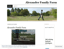 Tablet Screenshot of alexanderfarmdoc.wordpress.com