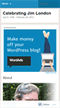 Mobile Screenshot of celebratingjimlondon.wordpress.com