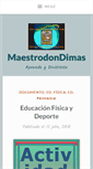 Mobile Screenshot of maestrodondimas.wordpress.com