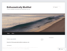 Tablet Screenshot of modificationenthusiasm.wordpress.com