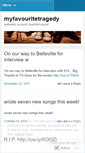 Mobile Screenshot of myfavouritetragedy.wordpress.com