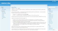 Desktop Screenshot of alderline.wordpress.com