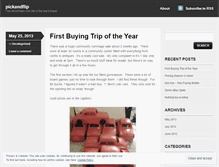 Tablet Screenshot of pickandflip.wordpress.com