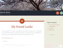 Tablet Screenshot of lrbrown77.wordpress.com
