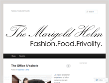 Tablet Screenshot of fashionfoodandfrivolity.wordpress.com